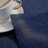 Navy Kitchen Curtains 36 Inch Length for Basement Window Small Pair Rod Pocket Semi Sheer Faux Linen Short Cafe Curtain Tier RV Summer Drapes for ...