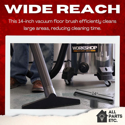 2 1/2" Accessories for Shop Vac Attachments 2.5 Wet Dry Vacuum Extension Wands, Floor Brush, Dust Brush, Crevice Tool, Utility Nozzle, and Hose Ki...