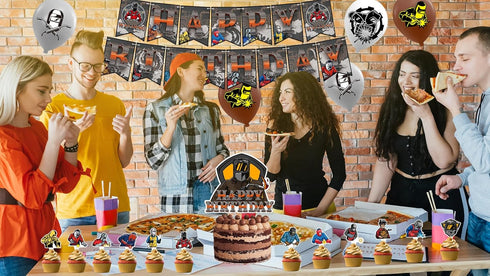 Electric Welding Party Decorations Electric Welding Birthday Party Supplies Includes Electric Welding Birthday Banner Cake Topper Cupcake Toppers ...