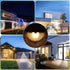 Houkiper Solar Fence Lights, Led Solar Powered Outdoor Wall Light, 2 Pack Solar Lights Outdoor Waterproof IP65 Warm White Lights for Garden Courty...