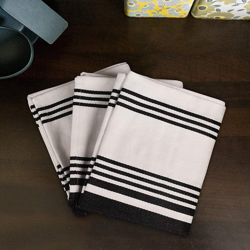 Urban Villa Kitchen Towels 100% Cotton Pack of 3, Highly Absorbent Quick Drying Super Soft Premium Dish Towels for Kitchen with Hanging Loop Hand ...