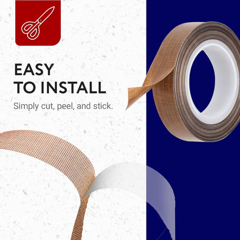 PTFE Tape/Teflon Tape for Vacuum, Hand and Impulse Sealers (1/2-inch x 30 feet) - Fits FoodSaver, Seal A Meal, Weston, Cabella's by Impresa...