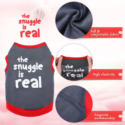 8 Pieces Pet Shirts Printed Puppy Shirts Soft Dog Shirt Pullover Dog T Shirts Cute Dog Sweatshirts Valentine's Day Puppy Girl Clothes Dog Outfits ...