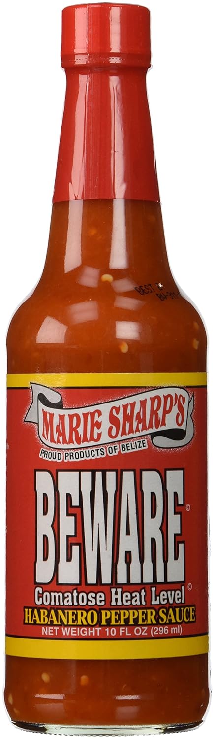 Marie Sharp's Beware Comatose Habanero Hot Sauce | 10 oz...