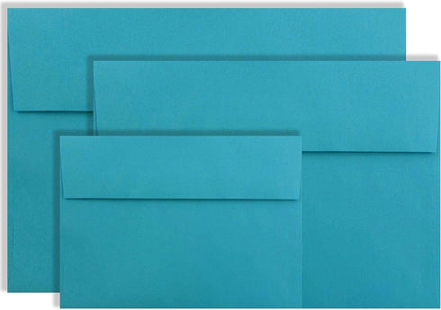 Teal/Aqua 50 Boxed A7 Envelopes (5.25 x 7.25) for 5 x 7 Cards, Invitations, Announcements by The Envelope Gallery...