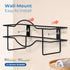 FMP Brands Single Glove Holder for Wall Mount, Wire Rack Disposable Napkin Gloves Box Holder, Black Durable Metal Organizer Gloves Holder for Food...