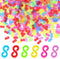 S Clips, 500PCS Clear Loom Rubber Band Clips Colorful Plastic Band Clips Bracelets and DIY Handicrafts Bracelet Making Refill Kit, Connectors Refi...