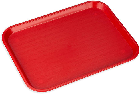 Carlisle FoodService Products Cafe Fast Food Cafeteria Tray with Patterned Surface for Cafeterias, Fast Food, And Dining Room, Plastic, 17.87 X 14...