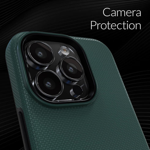 Crave Dual Guard for iPhone 15 Pro Case, Compatible with MagSafe Shockproof Protection Dual Layer Case for Apple iPhone 15 Pro (6.1") - Forest Gre...
