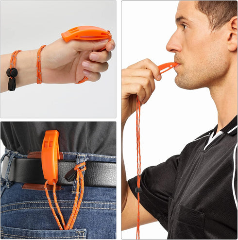 Emergency Whistle, Super Loud Floating Whistle with Lanyard, Ideal for Boating, Swimming, Kayaking, Water Survival, Hiking, Camping, Climbing...