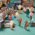 Gejoy 100 Pieces Miniature People Figurines 1:75 Scale Model Trains Architectural Plastic Mini Tiny People Sitting and Standing for Diorama...