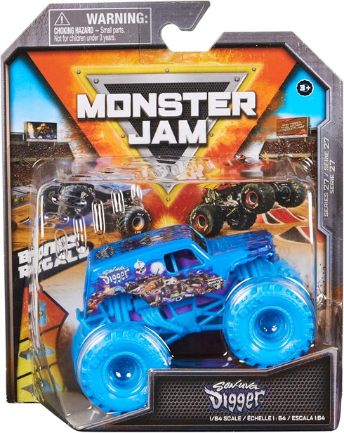 Monster Jam 2022 Spin Master 1:64 Diecast Truck with Bonus Accessory: Hyper Fueled Son-uva Digger...
