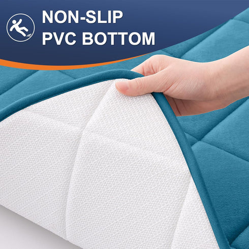 OLANLY Memory Foam Bath Mat 30x20, Ultra Soft and Absorbent Bathroom Mat, Machine Washable Bathroom Rugs, Comfortable, Thick Bath Rugs Carpet for ...