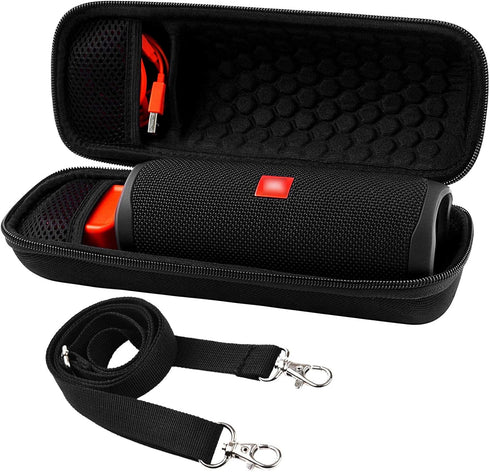 Comecase Portable Bluetooth Speaker Case for JBL FLIP 6 / 5 / 4, Hard Travel Storage Holder with Adjustable Shoulder Strap, Waterproof Speaker Cas...