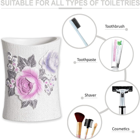 Popular Bath Tumbler, Michelle Collection, 5x2x4, Lilac...