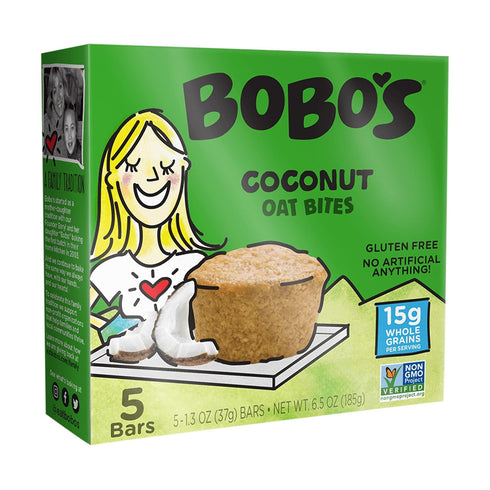 Bobo's Oat Bites, Coconut, 1.3 Ounce - 5 Count (Pack of 1)...