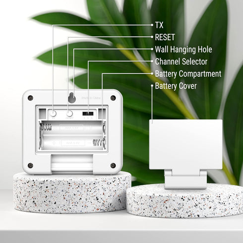 ThermoPro TX-2B 915MHz Additional Humidity Sensor Fitting Outdoor Waterproof Transmitter for Indoor Outdoor Thermometer Wireless Outside Thermomet...