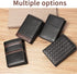 Wallet for Men Leather Wallet Mens RFID Blocking Trifold Wallet Black Men's Front Pocket Wallets Credit Card Holder Thin Compact Travel Wallet Gif...