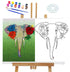 Pre Drawn Canvas Paint Kit | Teen, Kids and Adult Sip and Paint Party Favor | DIY Date Night Couple Activity| Canvas Boards for painting| Gift Ele...