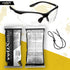 voltX 'CONSTRUCTOR' BIFOCAL Reading Safety Glasses (CLEAR +2.5 Dioptre) ANSI Z87.1+ & CE EN166F, certified/Cycling Sports Glasses includes safety ...