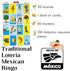 The Original Loteria Mexican Bingo Game with 100 Mexican pesos for 20 Players - loteria de lujo mexicana - loteria mexicana - Juegos de mesa - spa...