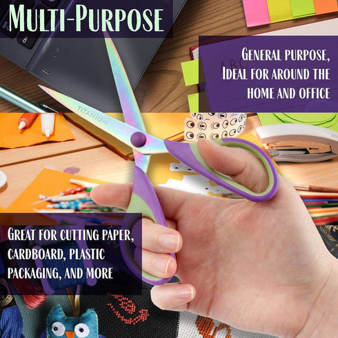 Ultimate Value Scissor Set for Kitchen and Craft Set- 1 Set (5 Scissors)...