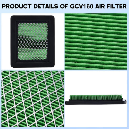 17211-ZL8-023 Air Filter for Honda GC135 GCV135 GC160 GCV160 GC190 GCV190 Engine 17211-ZL8-003 17211-Zl8-000 2Pack...