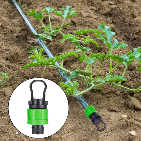 12 Pcs Drip Irrigation Tubing End Cap 1/2 Inch Universal Tubing End Cap Plug Drip Irrigation Coupling Drip Irrigation End Cap Fitting All Brands 1...