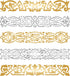 Stencils for Walls: Celtic Clip Stencil, 12 x 13 inch (L) - Irish Celts Viking Barrette Hairclip Knotwork Design Woven Ethnic Braided Protection K...
