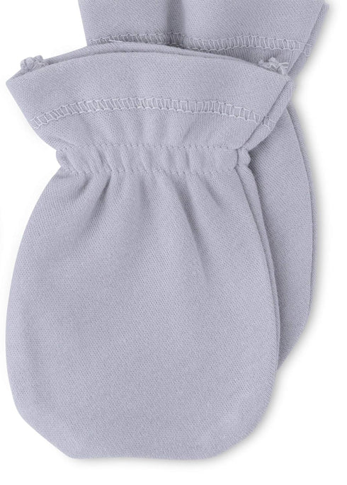 Baby Wearable Blanket and Mittens Set Knit Cotton for Baby Boy Or Baby Girl from 1-6 Months, Solid Grey...