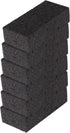 Big Sponge. Made in Europe. 6 Pack, Black. 8.9x4.3x2.4 Inch Extra Large Odorless Commercial Sponge for All Purpose Cleaning...