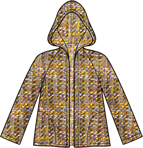 New Look Misses' Coat with Hood Sewing Pattern Packet, Design Code S9129, Sizes XS-S-M-L-XL, Multicolor...