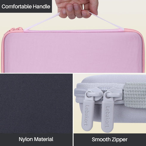 Hard Carry Case Compatible with Logitech MX Keys Mini Minimalist Wireless Illuminated Keyboard (Rose Case)...