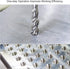 uxcell Combination Drill and Tap Bit Set M3 M4 M5 M6 M8 M10 with 1/4" Hex Shank Bluing High Speed Steel Countersink Bit Spiral Flute Tapping Tool ...