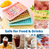 ARTLEO Ice Cube Tray with Lid and Bin for Freezer, Easy Release 55 Trapezium Ice Cube Tray with Cover, Storage Container, Scoop, Flexible Durable ...