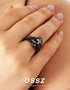 Women's Irish Claddagh Ring - 925 Sterling Silver Black Cross Heart Shape Cubic Zirconia 7 Ring Engagement Wedding Love Crown Ring Timeless Classi...