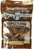 SmartBones Triple Flavor Dumbbells with Peanut Butter 10 Count, Rawhide-Free Chews for Dogs...