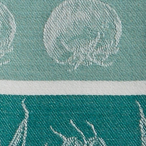 DII Assorted Pattern Kitchen Dishtowels and Dishcloth Set of 5, North Sea...