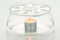 Uniware® 6 Inch Glass Teapots Warmer With Metal Tray and Color box (1)...