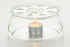 Uniware® 6 Inch Glass Teapots Warmer With Metal Tray and Color box (1)...