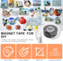 LUOZZY 2 PCS Magnetic Tape Dispenser Magnet Tape Roll Flexible Strong Magnetic Strip with Adhesive Backing and Tape Dispenser for DIY Craft Projec...