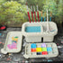 MyLifeUNIT Paint Brush Cleaner, Paint Brush Holder and Organizers with Palette for Acrylic, Watercolor, and Water-Based Paints (Grey)...