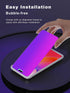 Compatible for iPhone 15 Pro Max Privacy Screen Protector 6.7 Inch, Purple Gradient Anti Spy Anti Blue Light HD Screen Protector Tempered Glass Ea...