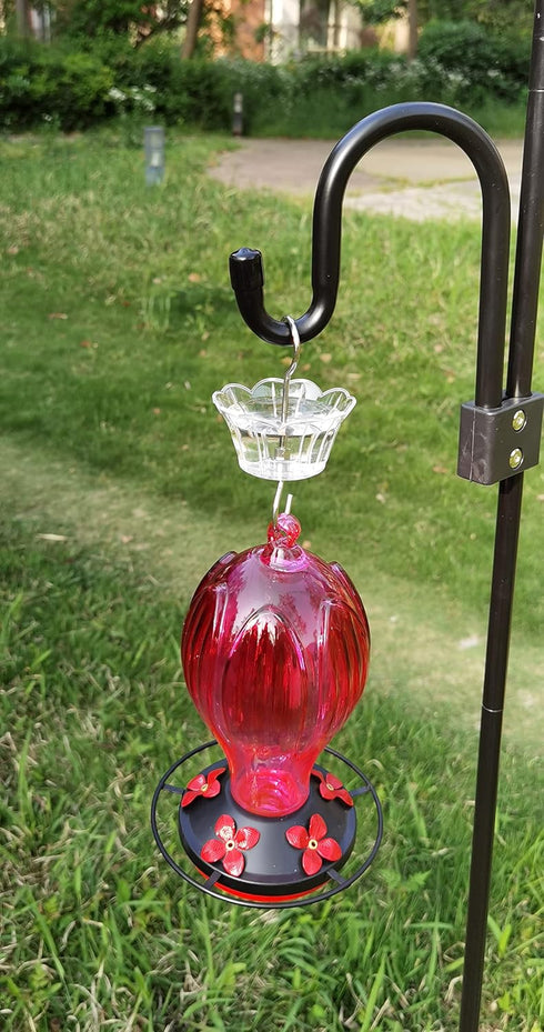 Ant Moat for Hummingbird Feeder - 3 OZ x 2 Pack Clear Insect Guard with Large Capacity...