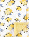 Luvable Friends Unisex Baby Plush Blanket with Sherpa Back, Yellow Floral, One Size...