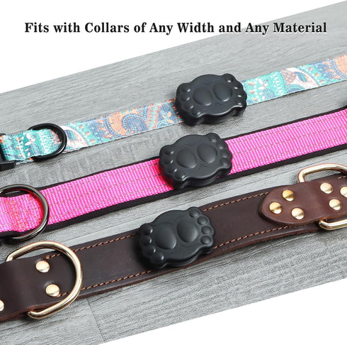Portable Electronic Device Cover, IP68 Waterproof Air Tag Pet Collar Holder for Tracking Pets, Fits All Width Collars, Newest Airtag Case Easy to ...