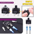 Swpeet 20Pcs 30Amp Thermal Circuit Breaker with 19cm 6.3mm Female Spade Terminals Wire Leads and Waterproof Button Caps Kit, Waterproof Push Butto...