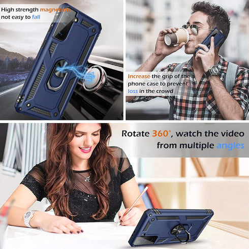 Case for Samsung Galaxy S21 5G Case Heavy Duty with Built in Screen Protector Hard Armor Military Anti-Fall Bumper Cover for Samsung S21 5G 6.2 20...