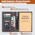 Journal Cover for Field Notes - Compatible with Moleskine Cahier's Notebook - Waterproof Fabric,Multifunctional Organizer with Pen Loop, Business ...