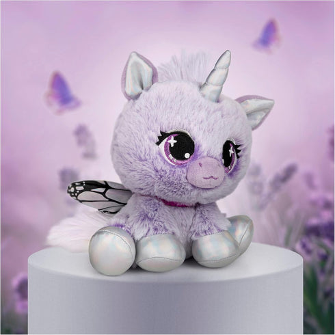 GUND P.Lushes Designer Fashion Pets Mariah Monarch Unicorn Premium Stuffed Animal, Purple/Silver, 6”...